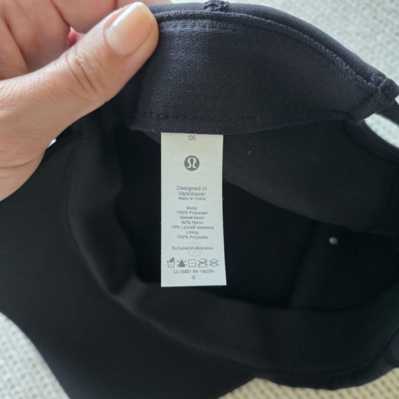 Lululemon Women's Baller Hat, One Size, Black, Lululemon Women's Baseball Hat - Picture 8 of 9